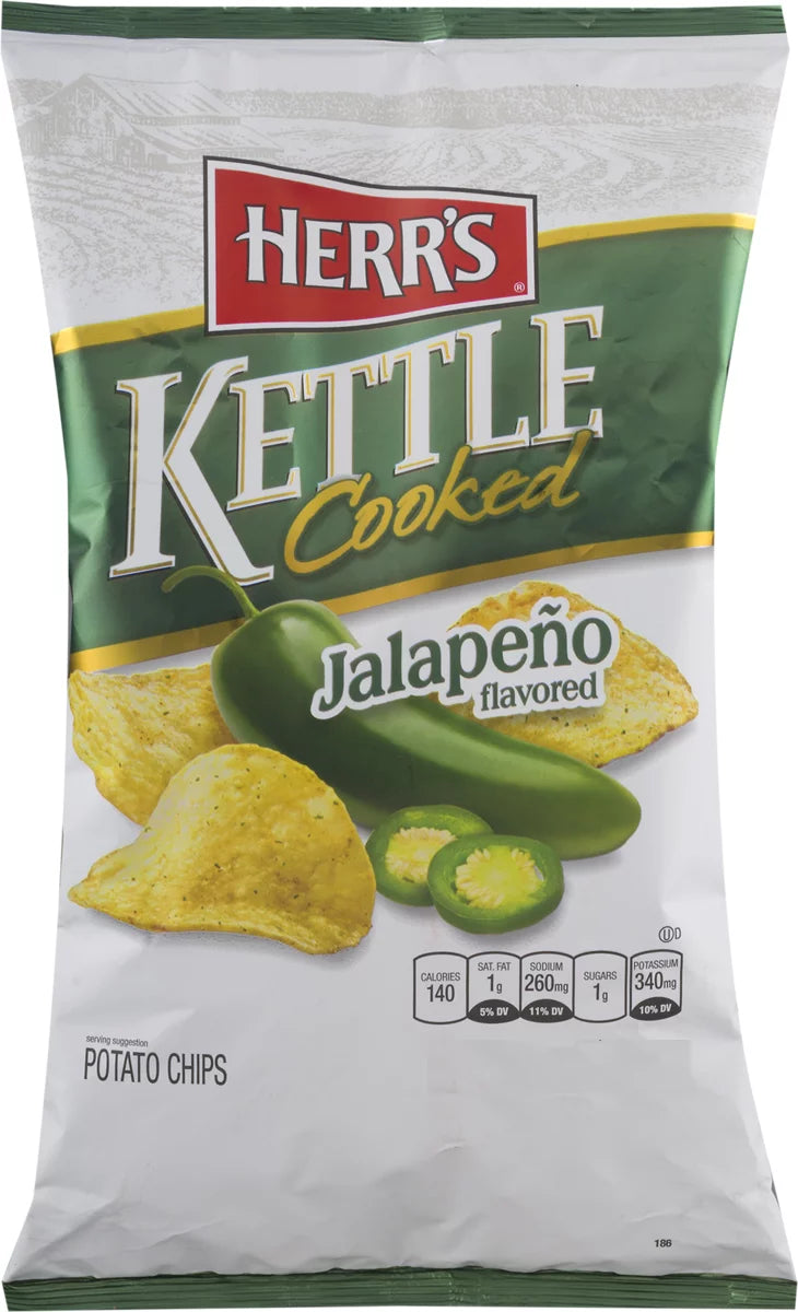 Jalapeno Kettle Cooked Potato Chips 4-Pack 7.5 oz O275