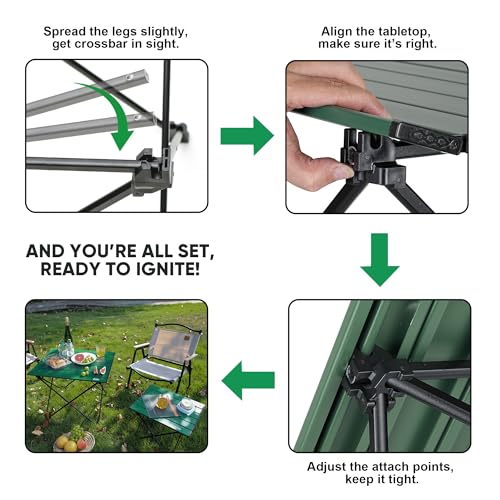 Portable Folding Aluminum Camping Table Z227