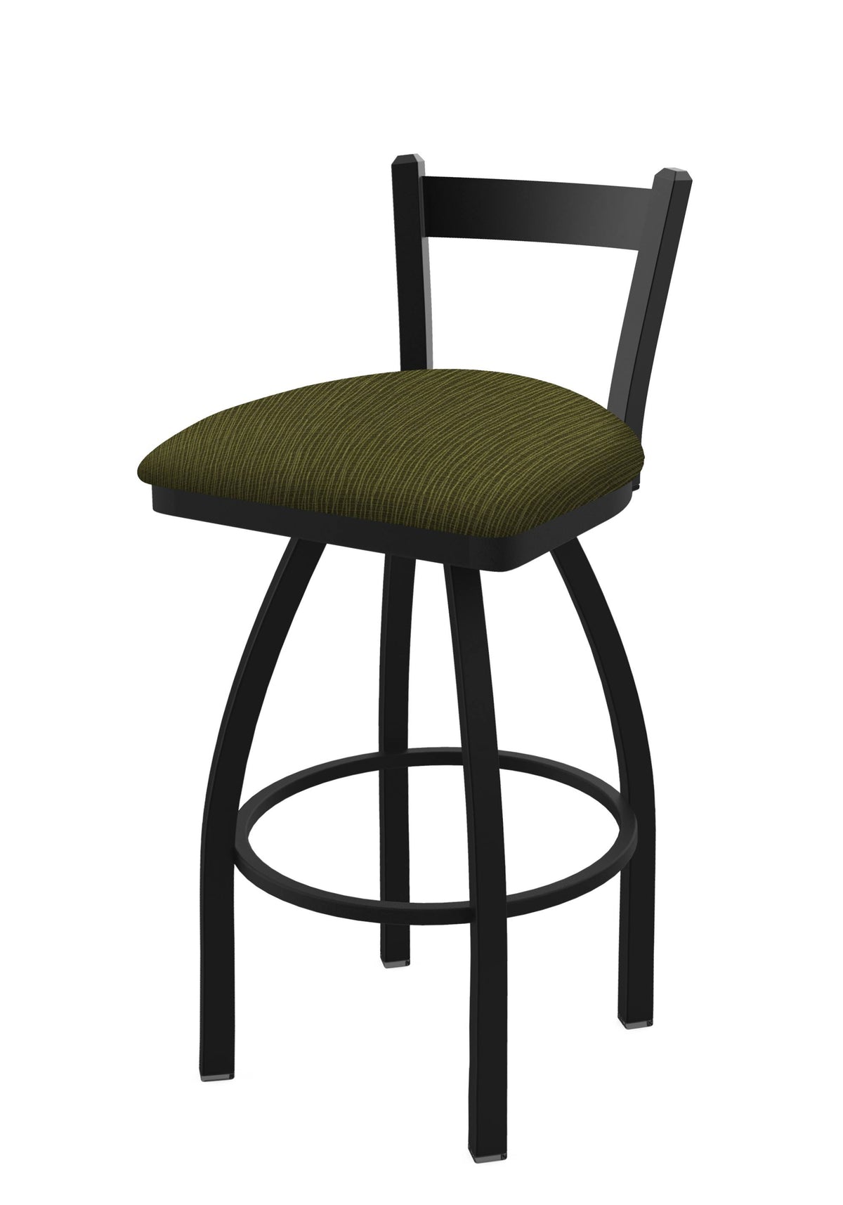 Low Back Swivel Bar Stool with Black Wrinkle Finish P172752