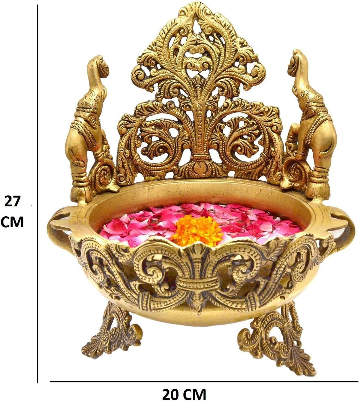 Brass Urli for Floral and Candle Decoration X969